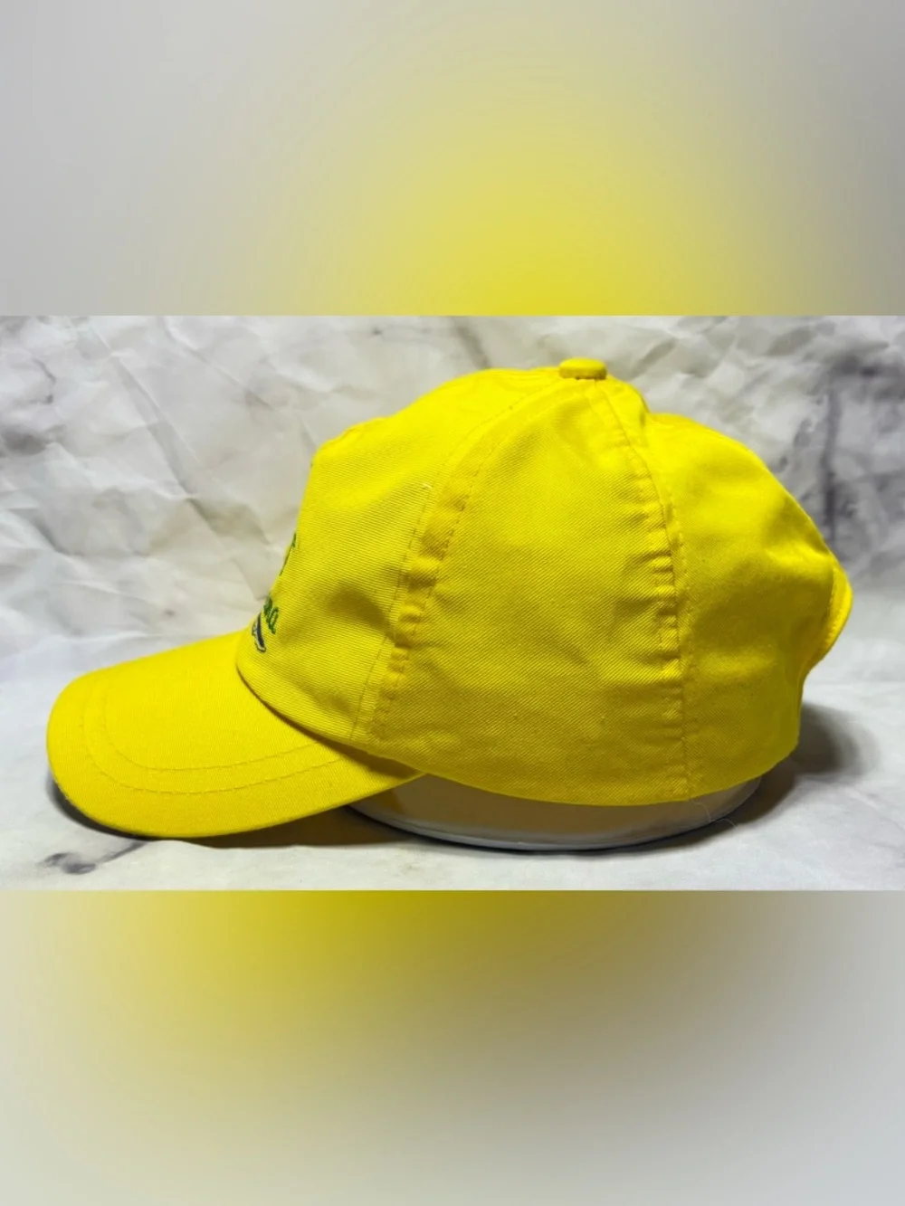 Vintage Yellow Punta Cana Embroidered Baseball Cap Beach Summer Bahamas - Picture 4 of 6